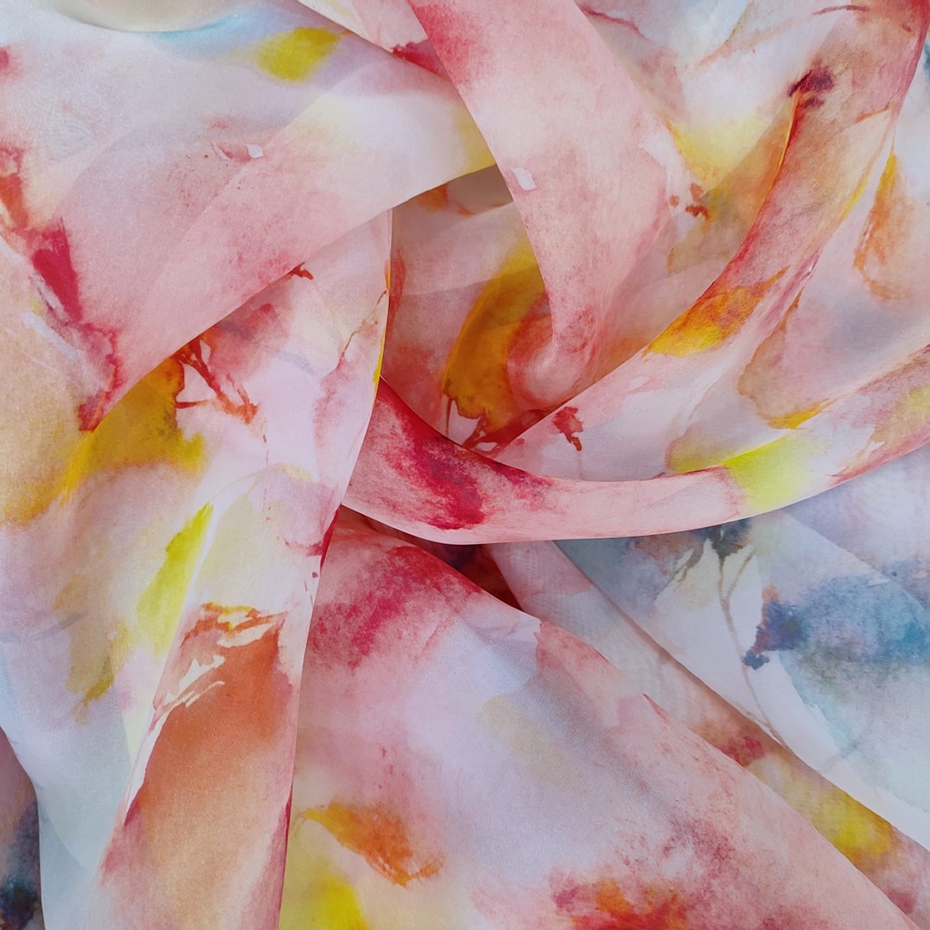 Bella Tie Dye Print On Organza SS22A-ORPA03