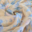 Sun Flower Print On Organza SS22A ORPA13