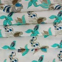 Multi Colour Paisley Print On Parsi Boski S24 PBPS06