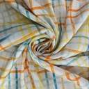 Rainbow Check Print On Twill Satin TPB108 (PA02C#2)