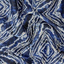 Blue & White Marble Print On Twill Satin TPB27 (D#70C#3)