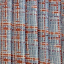 Red Blue Check Print On Twill Satin TPB110 (PA01C#2)