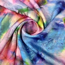 Tie Die Print On Korean Satin SS22A-KSPA76