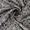Ogee Blue Print On Korean Satin SS22N-KSPB84