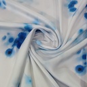 Ocean Blue Tie Dye Print On Korean Satin SS22L-KSPL39