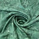 Green Snake Skin Print On Korean Satin SS22L KSPL51
