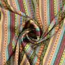 Bohemian & paisley Print On Korean Satin S23-KSPS27