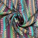 Bohemian Print On Korean Satin S23 KSPS121