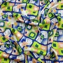 Abstract Artwork Print On Korean Satin S23 KSPS04