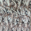 Black & Orange Snake Print On Satin S24 KSPS43