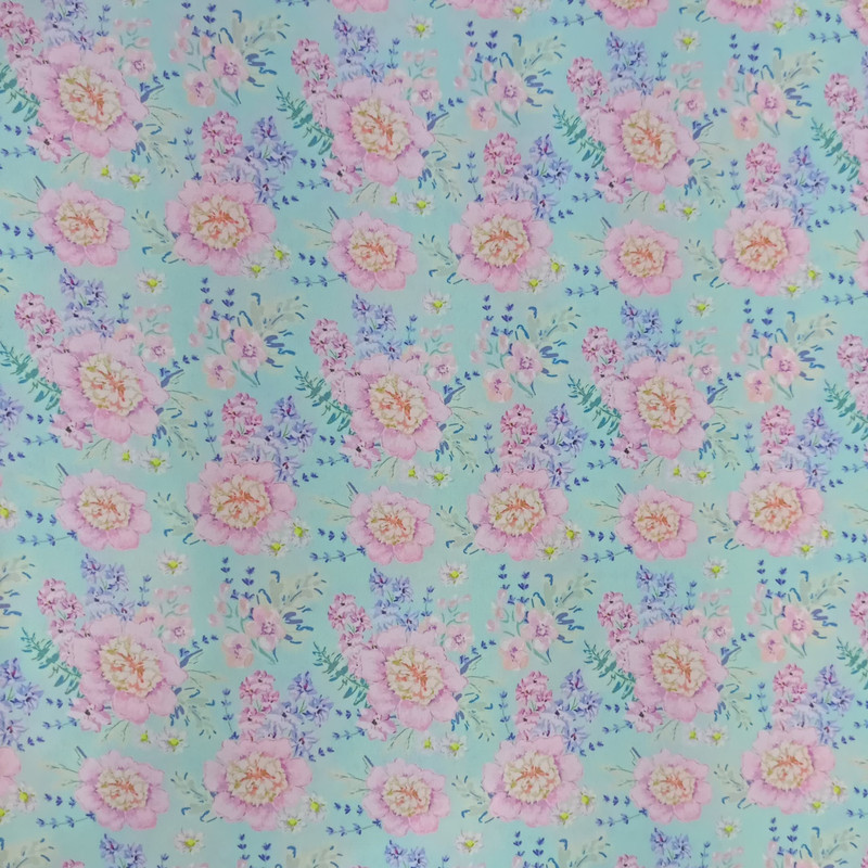 Flower Base Print On Royal Georgette SS22A-RGPA46
