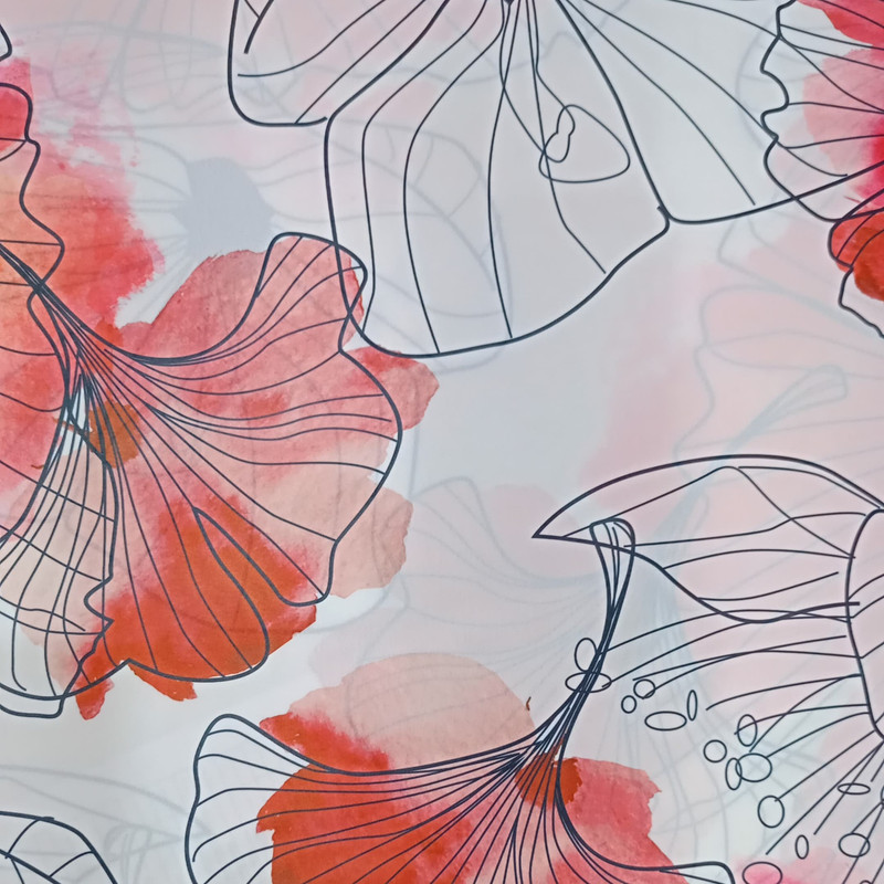 Bloosom Red Flowers Print On Royal Georgette SS22A-RGPA63