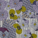 Big Flower Wall Print On Royal Georgette SS22L RGPL11