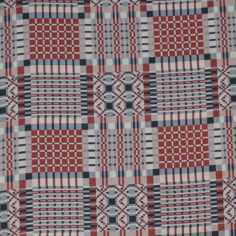 Brown Geometrical Print On Royal Georgette SS22L RGPL12