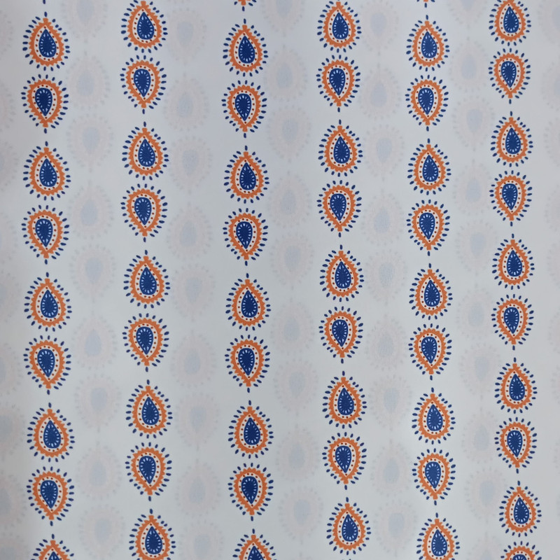Paisley White BasePrint On Royal Georgette SS22L RGPL26