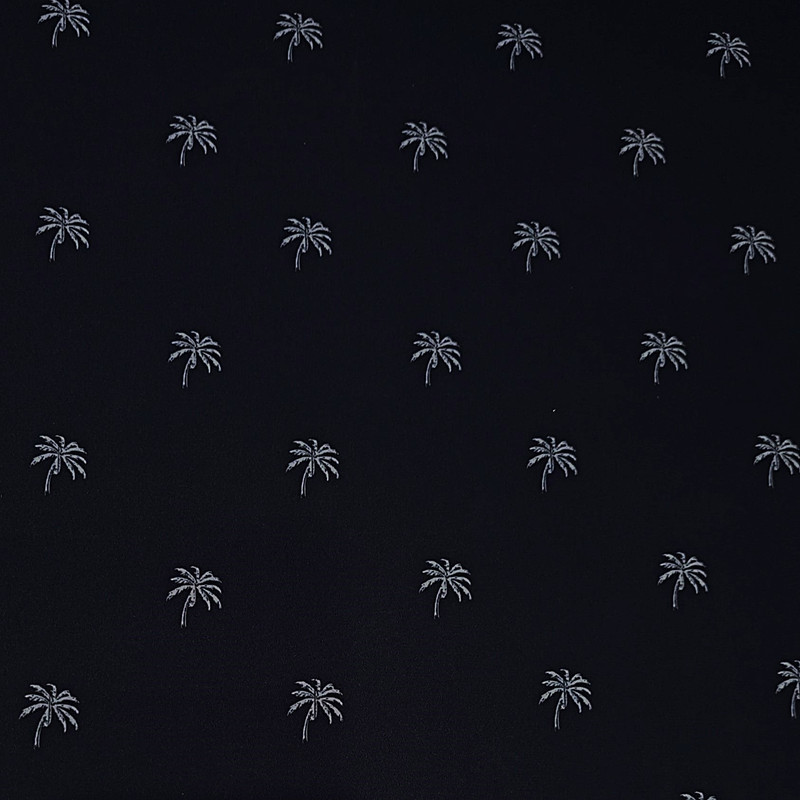 Palm Tree Print On Royal Georgette SS22L-RGPL52