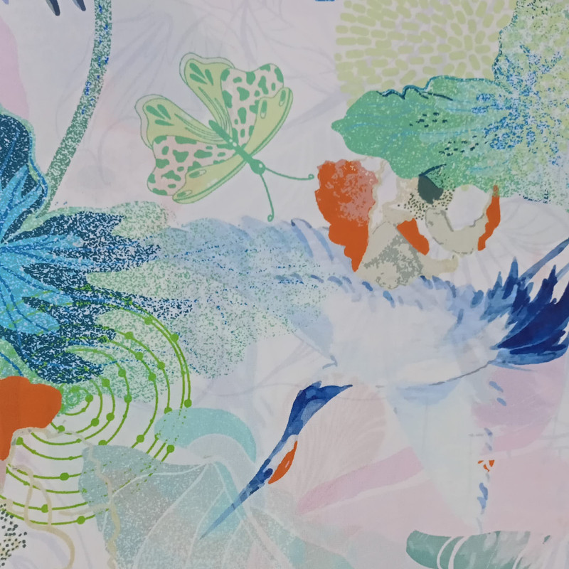 Calla Lily Print On Royal Georgette SS22L RGPL60