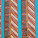 Geometrical Brown Box Print On Royal Georgette SS22N RGPB08