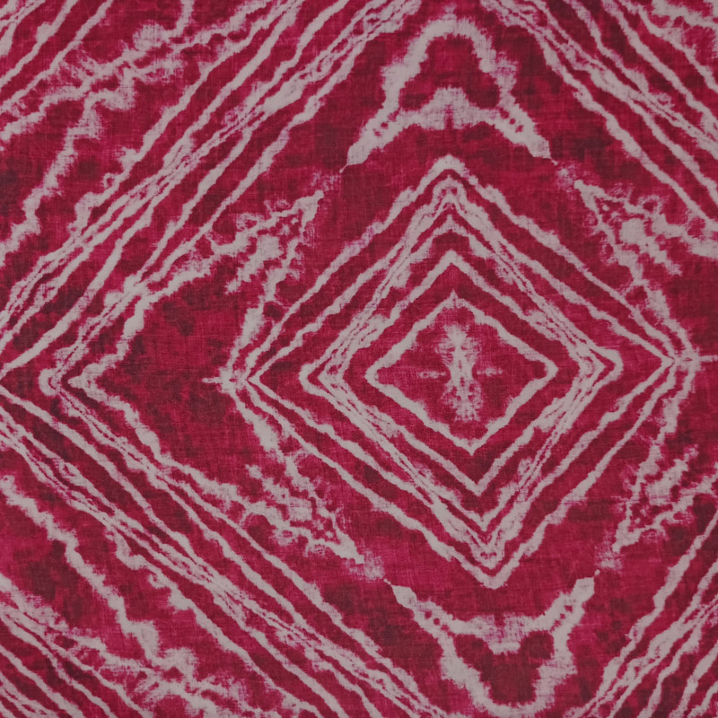 Geometric Red Print On Royal Georgette SS22N RGPB28