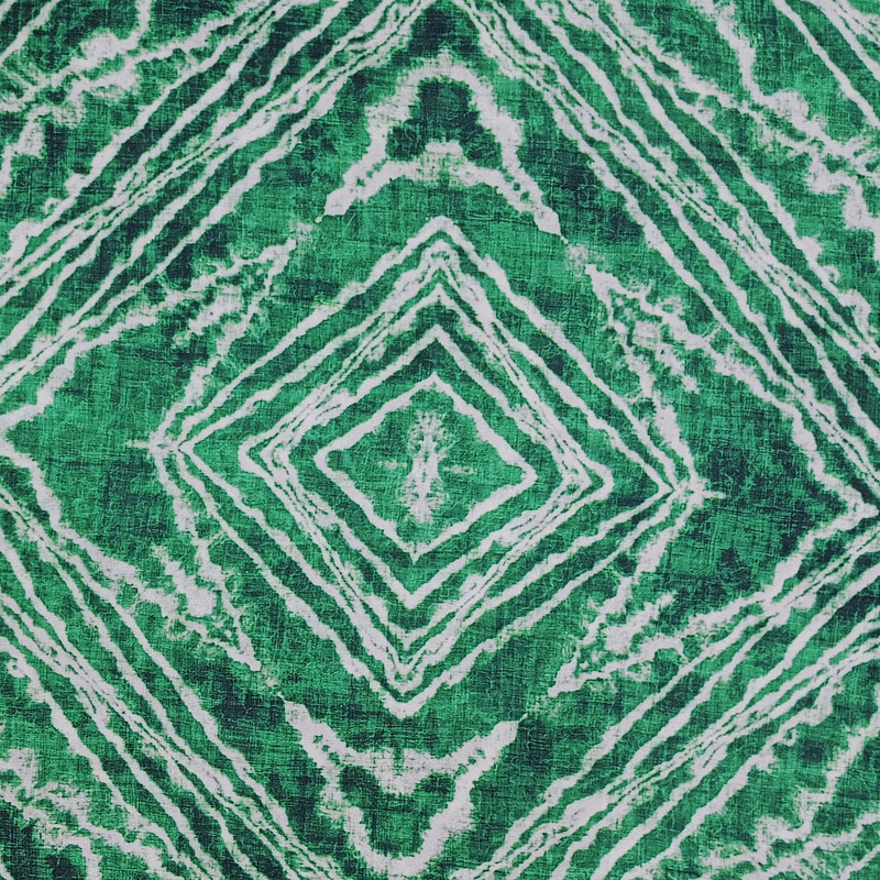 Green & White Marble Print On Royal Georgette SS2N Rgpb30