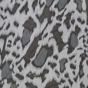 Grey & White Leopard Print On Royal Georgette SS22N RGPB36