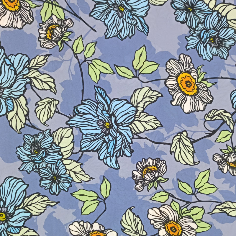 Floral Print On Royal Georgette SS22N RGPB57