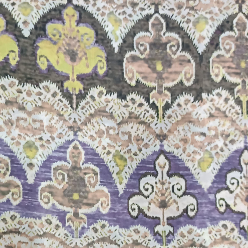 Black Bohemian Print On Royal Georgette SS2N RGPB100