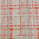 Orange Check Print On Royal Georgette SS2N RGPB109
