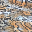The Big Cat Snake Print On Royal Georgette   S23 RGPS17