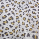 Gray Black Yellow Leopard Print On Royal Georgette S23 RGPS28