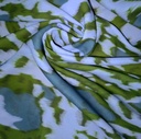 Green & White Leopard Print On Royal Georgette SS2N RGPB38