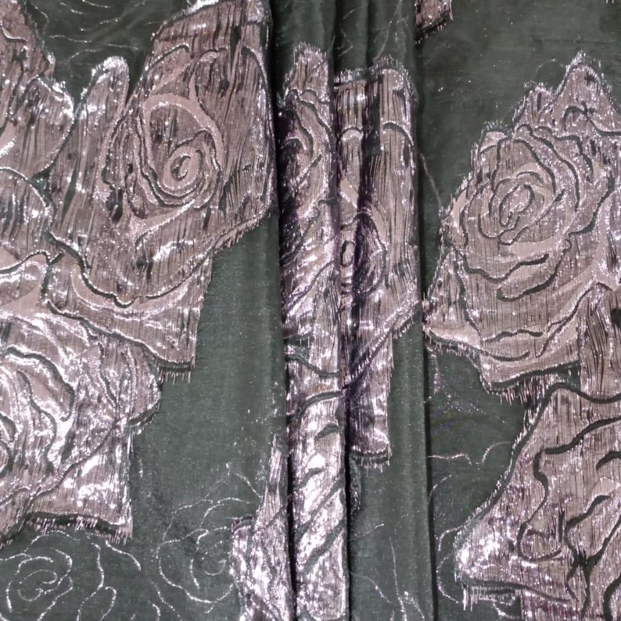 Organza Jacquard OJ-149 (All Black)