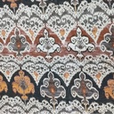 Black Bohemian Print On Twill Satin (PA07C#4) TSPS47