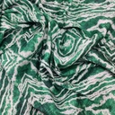 Green & White Marble Print On Twill Satin (D#70C#2) TSPS27