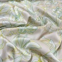 Light Pink Base Lotus Print On Twill Satin (D#78C#3) TSPS35
