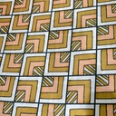 Brown Geometrical Box Print On Twill Satin (D#91C#4) TSPS39