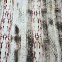 Red & White Colour Snake Skin Print On Twill Satin (PA03C#4) TSPS43