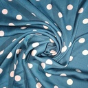 Polka Dots(Green) Print On Twill Satin (SS24) TSPS10