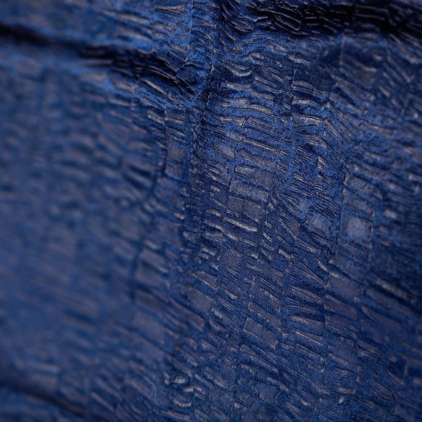 Embossed Satin Woven Fabric