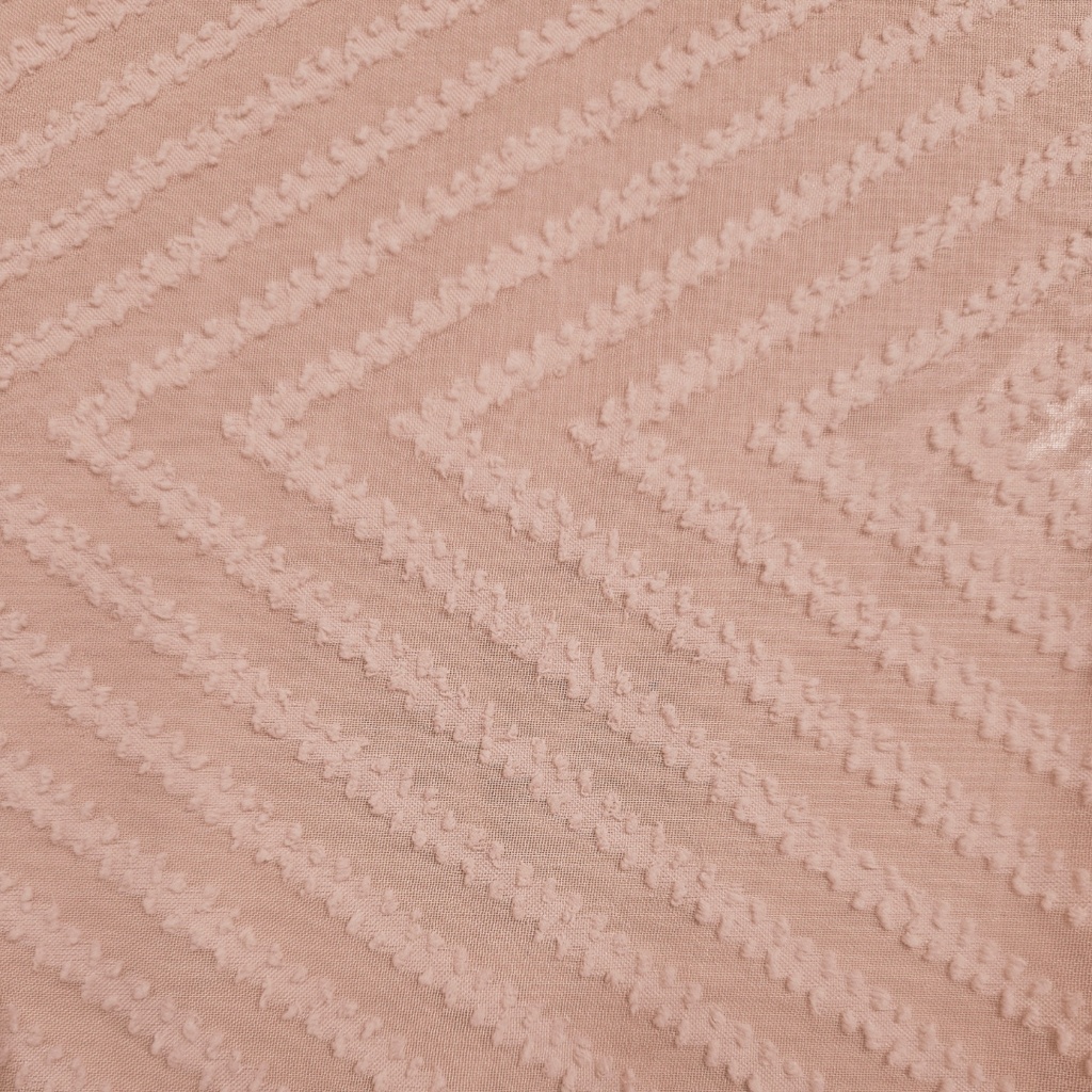 Clip Jacquard Dyed Fabric (Chevron-Peach)