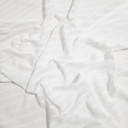 Clip Jacquard Dyed Fabric(Stripes - White)