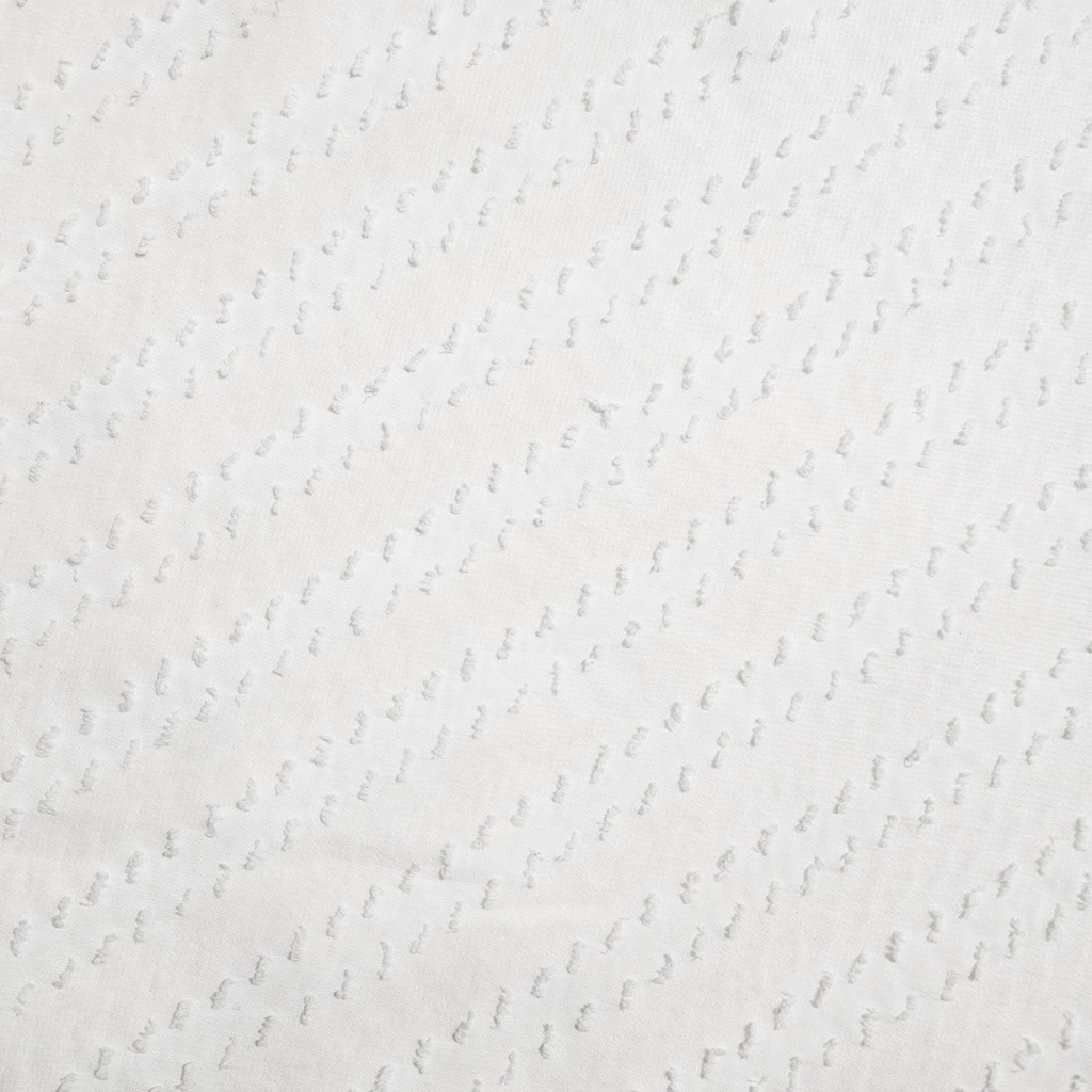 Clip Jacquard Dyed Fabric(Stripes - White)