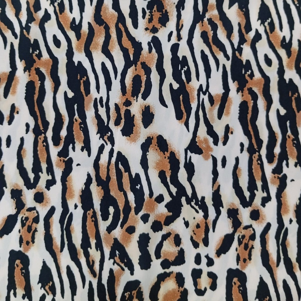 Chrome Satin Sumo Animal Print Fabric SS22N CSPB03