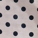 Polka Dot Print On Sandwash Satin