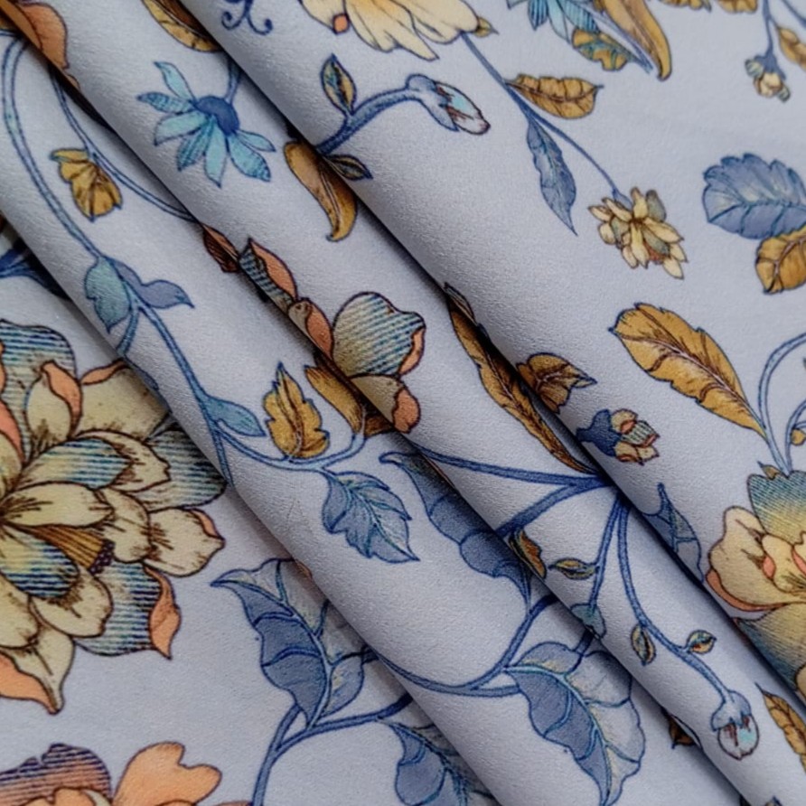 Floral Tribute Print On Sumo Satin S23-SSPS7