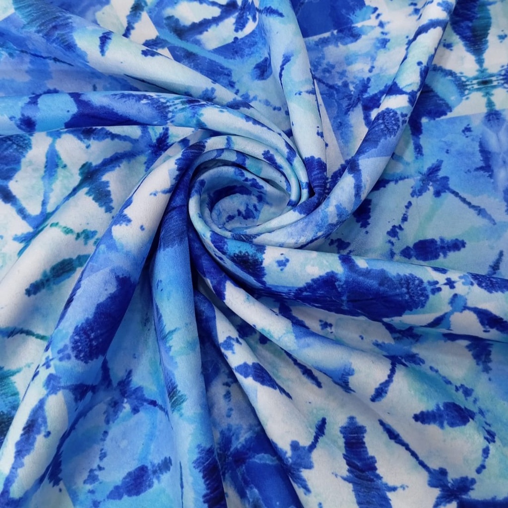 Shades Of Blue Prism Print On Sumo Satin S23-SSPS14