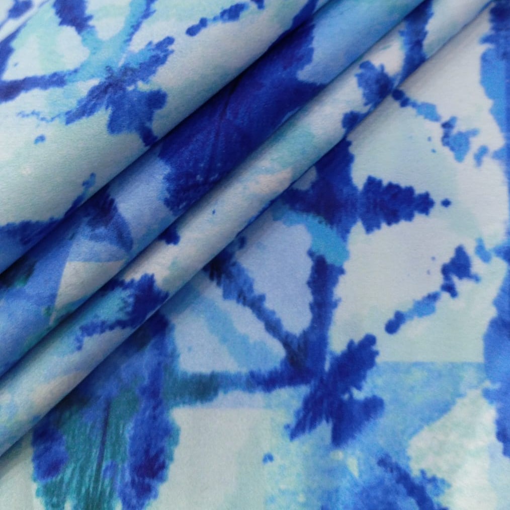 Shades Of Blue Prism Print On Sumo Satin S23-SSPS14