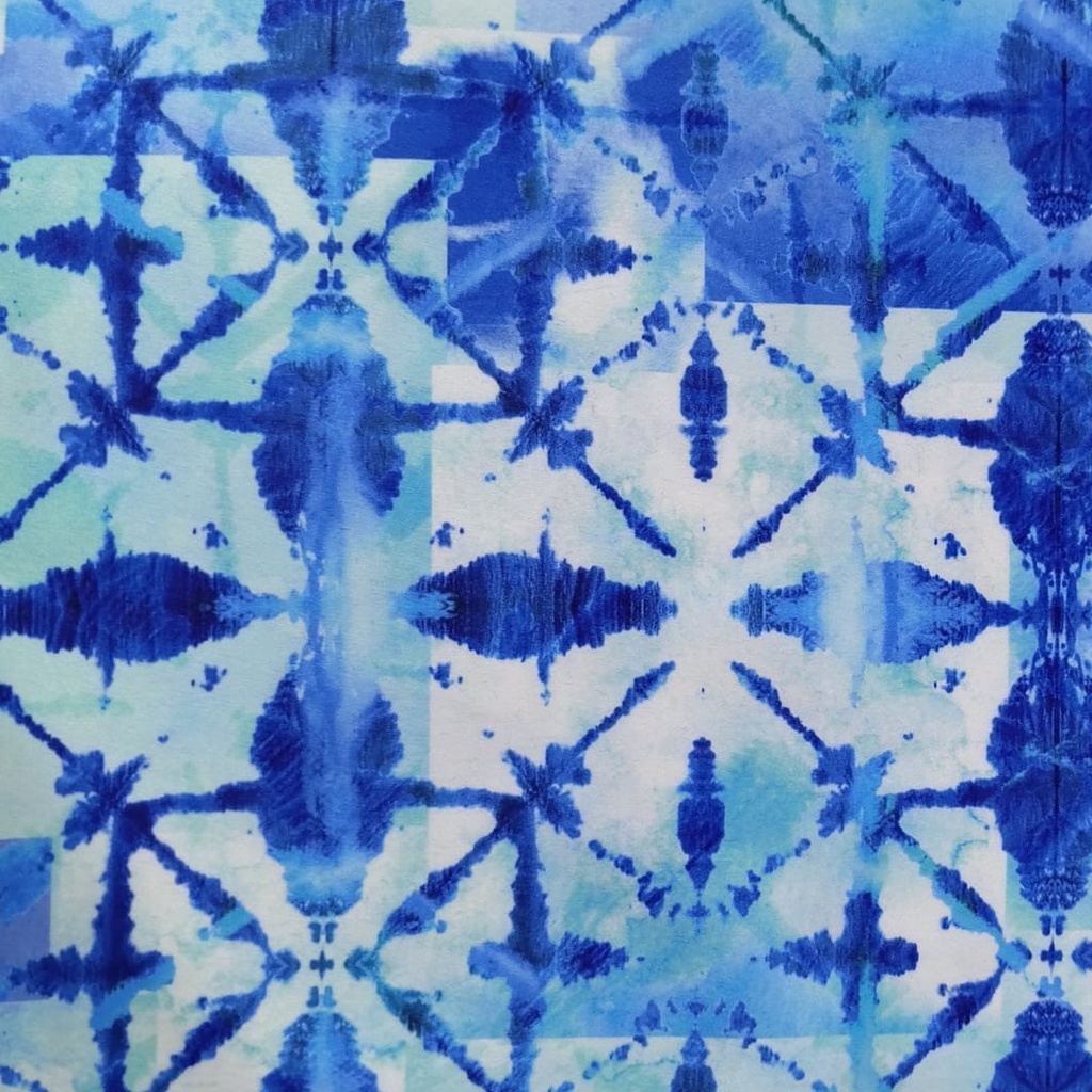 Shades Of Blue Prism Print On Sumo Satin S23-SSPS14