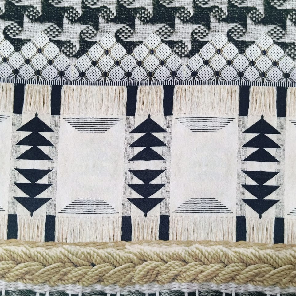 Striped Pattern Print On Sumo Satin S23-SSPS17