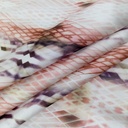 Red & White Colour Snake Skin Print On Twill Satin (PA03C#4) TSPS43